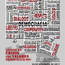 VI ENCUENTRO DE VALORES DEMOCRÁTICOS Y FUERZAS ARMADAS (FAS) |  1º Premio del concurso de carteles. Un proyecto de Diseño gráfico, Ilustración tradicional y Publicidad de Lidia Torres Ortiz - 24.10.2017