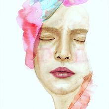 Mi Proyecto del curso: Retrato ilustrado en acuarela. Un proyecto de Ilustración tradicional de Gabriela Mar - 15.11.2017