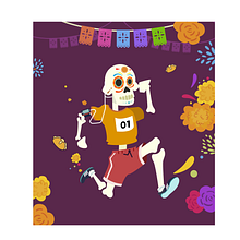 Carrera Día de Muertos. Een project van Vectorillustratie van Ángel Juárez Castillo - 15.11.2017