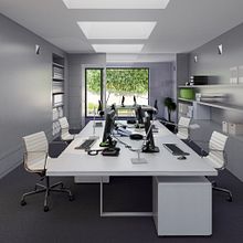 oficinas SanGervasi. 3D, Interior Architecture & Interior Design project by joaquin primo sanchez - 11.17.2017