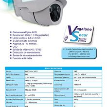 Ficha técnica Cámara AH150 - Vagalune Secur. Design, Information Design, and Graphic Design project by Víctor Manuel Puente Rodríguez - 11.17.2017