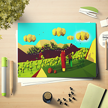 La noche del Aguará-Guazú. Un progetto di 3D, Graphic design e Illustrazione tradizionale di Tatiana Varela - 19.11.2017