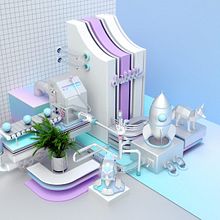 Mi project in Dirección de Arte con Cinema 4D course. 3D project by Thanh Nguyen - 11.20.2017