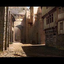 Old Street. 3D, and Traditional illustration project by Adrián Rodríguez - 11.20.2017