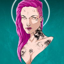 Ara. Ilustração tradicional projeto de Adassa Delacruz - 03.06.2014