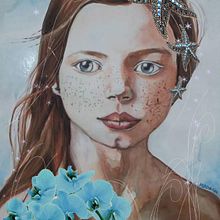 Nuevo proyecto: Retrato en acuarela con retoque digital. Gracias Ana Santos . Pictura de María Belén De Rienzo - 11.21.2017