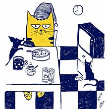 Mornings. Un projet de Beaux Arts, Design , Conception de personnages, Design graphique, Illustration traditionnelle, Créativité, Dessin et Illustration numérique de Svit Baydak - 21.11.2017
