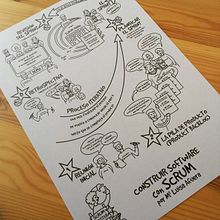 Metodología Scrum. Un progetto di Illustrazione tradizionale di maría robles afuera - 11.09.2017