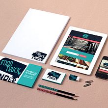 Food Truck Finder. Br, ing, Identit, Graphic Design, and Web Design project by Noa - 01.14.2017
