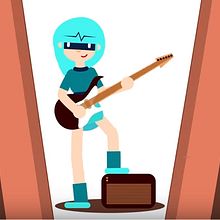 Videoclip del tema "Rayo y Trueno" del grupo ARDE. Animation, Character Design, and Motion Graphics project by maría robles afuera - 02.16.2017