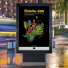Cartel para Festival Extramurs de Distrito 008, VIII edición / 2018. Un proyecto de Arte urbano, Collage, Diseño, Diseño gráfico, Eventos, Papercraft, Pintura y Publicidad de Alina Budiak - 08.11.2017