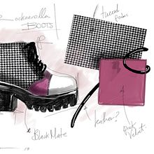 ROCKANROLA BOOTS . Desain Sepatu, Desain Produk, Desain Kostum & Ilustrasi tradisional proyek oleh Mina Nava - 09.09.2017