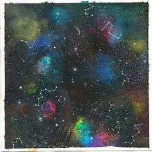 Mi Proyecto del curso: Técnicas modernas de Acuarela GALAXIA.. Un progetto di Belle arti, Illustrazione tradizionale e Pittura di Entraenelarte Entraenelarte - 21.11.2017