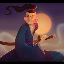 Samurai. Projekt z dziedziny Trad, c i jna ilustracja użytkownika Josh Merrick - 21.11.2017