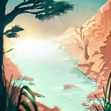 illustration - summer end. Fine Arts, Traditional illustration, and Vector Illustration project by Eli Trotta Sanz - 11.22.2017