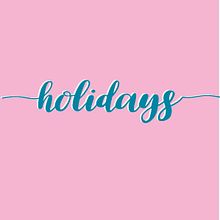  BRAND HOLIDAYS. Lettering projeto de nina serra schlosser - 22.11.2017