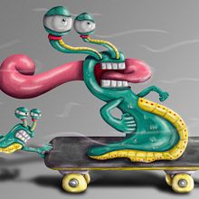 Speed Limit . Un proyecto de Ilustración tradicional de Alan Alfaro Dávalos - 10.10.2017