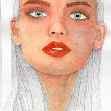 Mi project in Retrato ilustrado en acuarela course . Ilustrație tradițională de Maria Isabel Rios - 11.25.2017