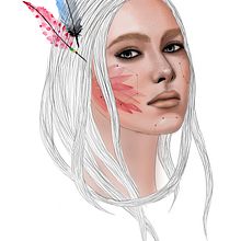 Indian girl. Fine Arts project by lucia_llorente - 11.22.2017