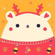 Christmas Cards. Pattern Design, Traditional illustration, and Vector Illustration project by Fabiola Correas - 11.23.2017