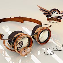 Falcon SteamPunk Goggles. 3D project by Santiago Camacho - 07.02.2016