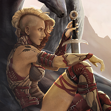 Ilustración Valquirias 1. Ilustração tradicional projeto de Santiago Camacho - 10.12.2015