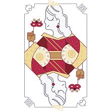 La Dama de Carnavales.. Een project van  Ontwerp, Traditionele illustratie y Vectorillustratie van David Miguélez López - 23.11.2017