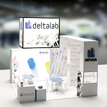Stand Deltalab. Un projet de 3D, Architecture d'intérieur , et Design d'intérieur de Toni Ortin - 17.01.2017