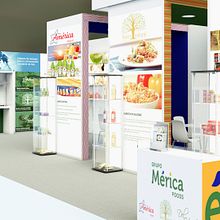 Stand Mérica foods. Un projet de 3D, Architecture d'intérieur , et Design d'intérieur de Toni Ortin - 23.11.2017