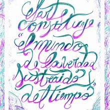 Lettering (práctica). Un proyecto de Lettering de Gabriela Martinez - 11.06.2017