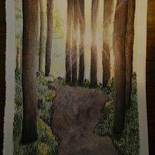 Atardecer. Un proyecto de Pintura de Yolanda Martínez Méndez - 23.11.2017