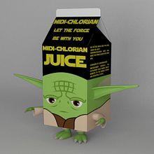 Milky Yoda. 3D project by ED Herrera - 11.26.2017