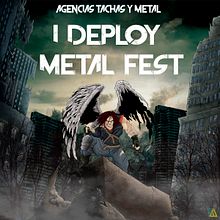 I Deploy Metal FesT, cartel, banner, acreditación y ficha. Design, Character Design, Graphic Design, and Traditional illustration project by Fran Alberola Tejada - 07.28.2017