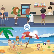 Tramicar, banners de ejemplo.. Design, Character Design, Graphic Design, and Vector Illustration project by Fran Alberola Tejada - 06.26.2017