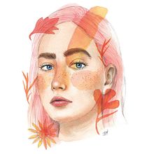 Proyecto Final Restrato Ilustrado con acuarela. Projekt z dziedziny Trad, c i jna ilustracja użytkownika Brenda Rojas - 30.11.2017