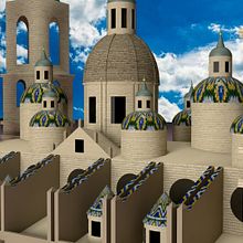 Catedral-Basílica de Ntra. Sra. del Pilar (Zaragoza). 3D, Animation, and Street Art project by Orlando Suárez - 10.12.2017