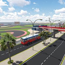 Diseño Complejo Deportivo de Karting "Pastor Maldonado" Paseo Colón, Puerto La Cruz. Un proyecto de 3D, Animación, Arquitectura, Diseño y Paisajismo de José L Herrera S. - 27.11.2017