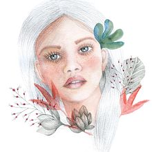 Mi Proyecto del curso: Retrato ilustrado en acuarela. Traditional illustration project by Maria Belén Richter - 11.27.2017