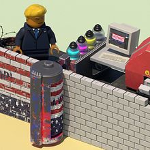 La Obsesión de Trump. 3D, Animation, Character Animation, and Editorial Design project by Pedro Masa Parra - 11.27.2017