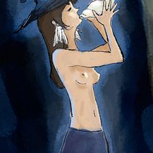 Brujita . Ilustrasi tradisional proyek oleh Oliver Gómez - 10.17.2015