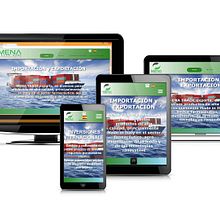 Web Mena TRADE, Responsive. Un proyecto de Programación, Desarrollo Web, Diseño gráfico y Diseño Web de José L Herrera S. - 28.11.2017