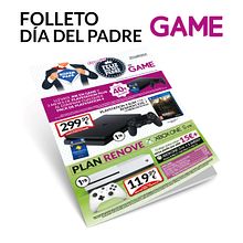 Folleto Día del Padre GAME. Graphic Design project by Fernando Escolar López-Roso - 11.29.2017