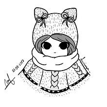 Gorrito . Ilustrație tradițională de Camila Díaz Riquelme - 08.21.2017