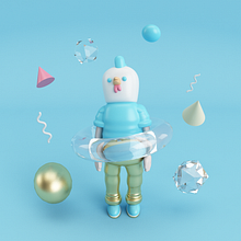 Mi project in Diseño de personajes en Cinema 4D: del boceto a la impresión 3D course. Een project van 3D van Deyanira Guerrero - 15.11.2017