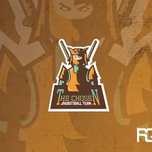 The Chosen - Basketball Team - Mascot Logo.. Un progetto di Design, Character design, Graphic design e Illustrazione vettoriale di Rodrigo Gonzalez Romero - 30.11.2017