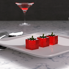 Molecular Strawberry Jelly. 3D project by Hugo Matilde - 07.19.2017