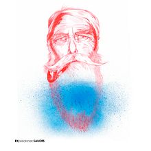 O L D S A I L O R. Un proyecto de Bellas Artes, Diseño, Diseño de personajes, Ilustración tradicional y Pintura de NOELIA DOMINGUEZ - 30.11.2017
