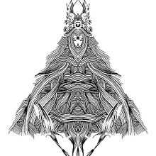 Simetrías. Traditional illustration, and Vector Illustration project by Roque Romero Rúa - 11.30.2017