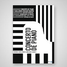 Concierto de piano. Design editorial, e Design gráfico projeto de Gonzalo Ballesteros - 01.08.2016