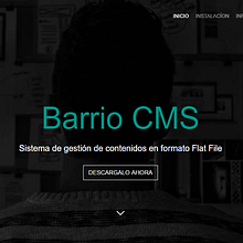 Barrio CMS. Web Development project by Moncho Varela - 09.20.2017